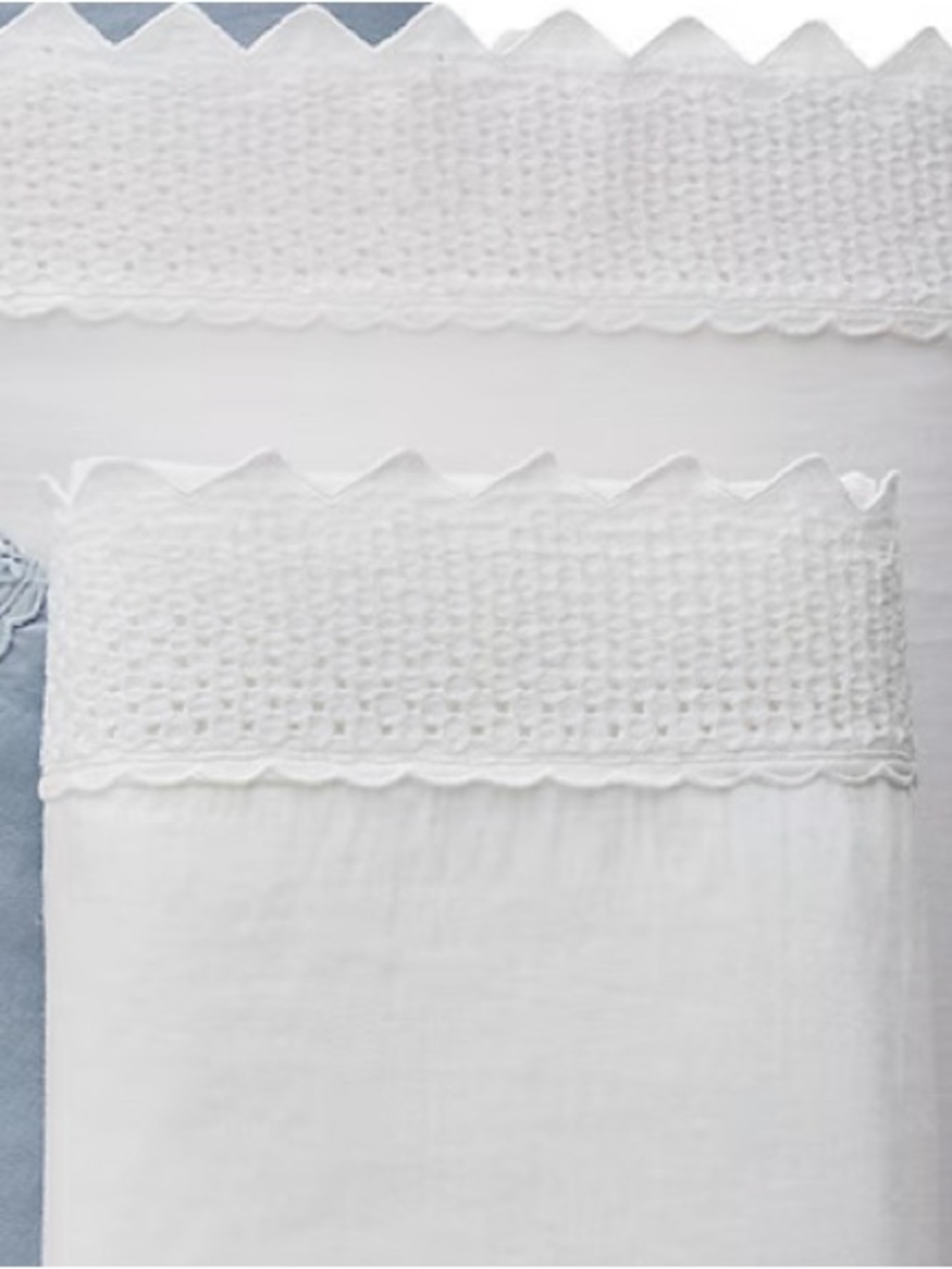 Ballard Designs Embroidered Pillowcases in White - Set of 2